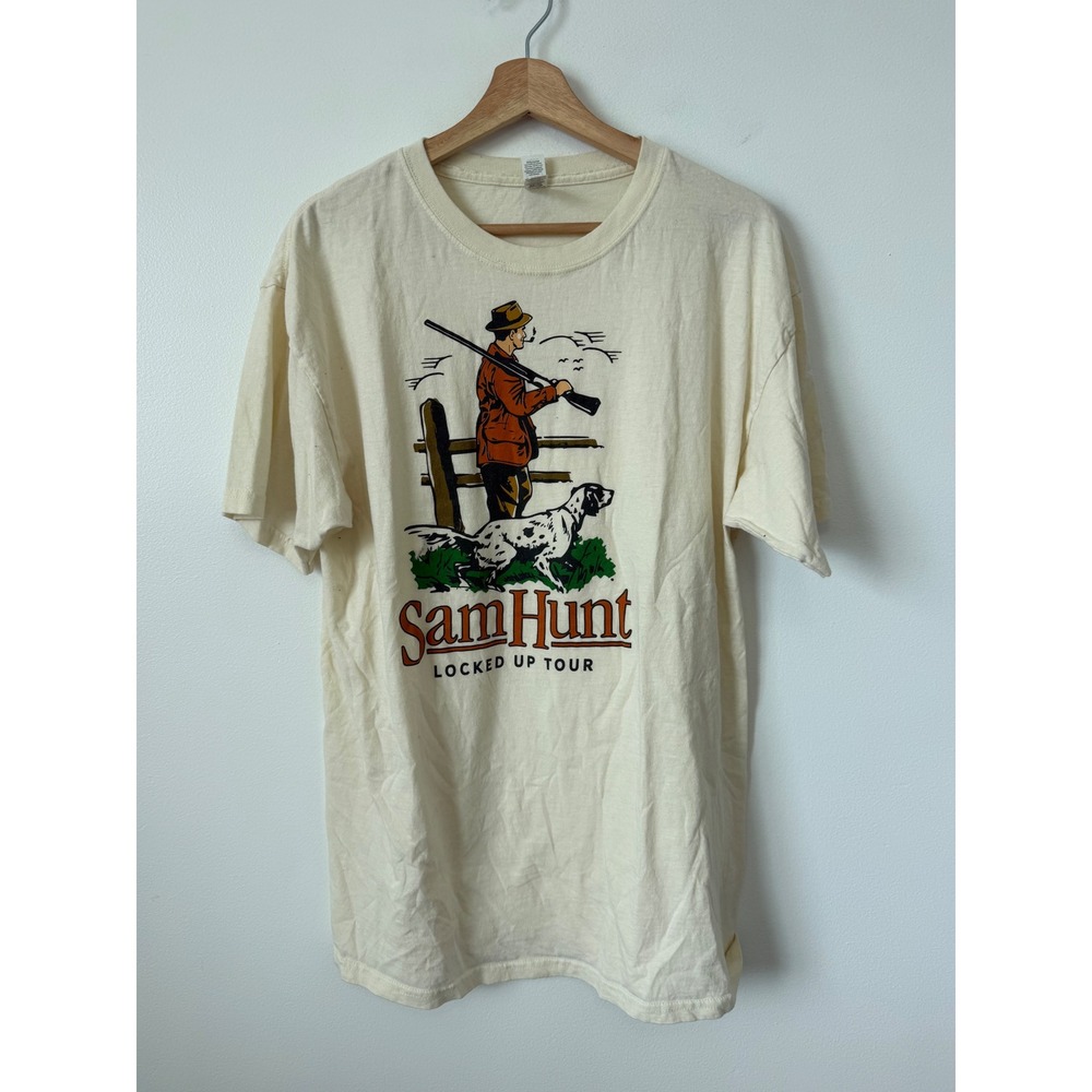 Sam Hunt Hunter & The Dog Locked Up Tour T-Shirt – Size Large
